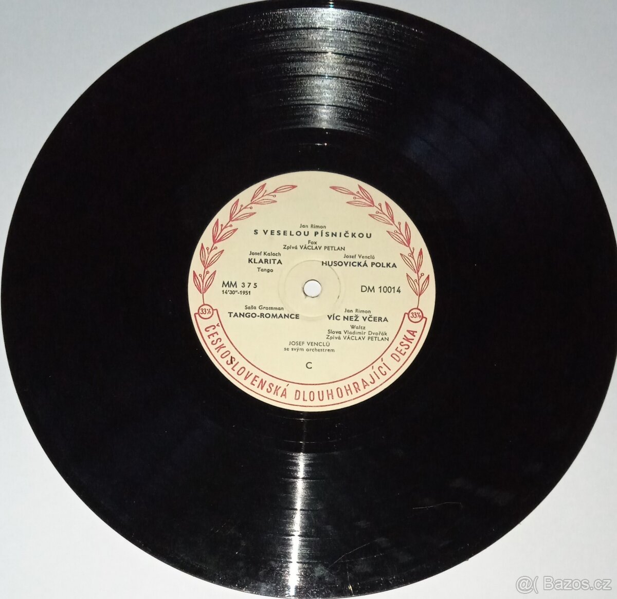 Gramofonová deska zn. Supraphon - 3