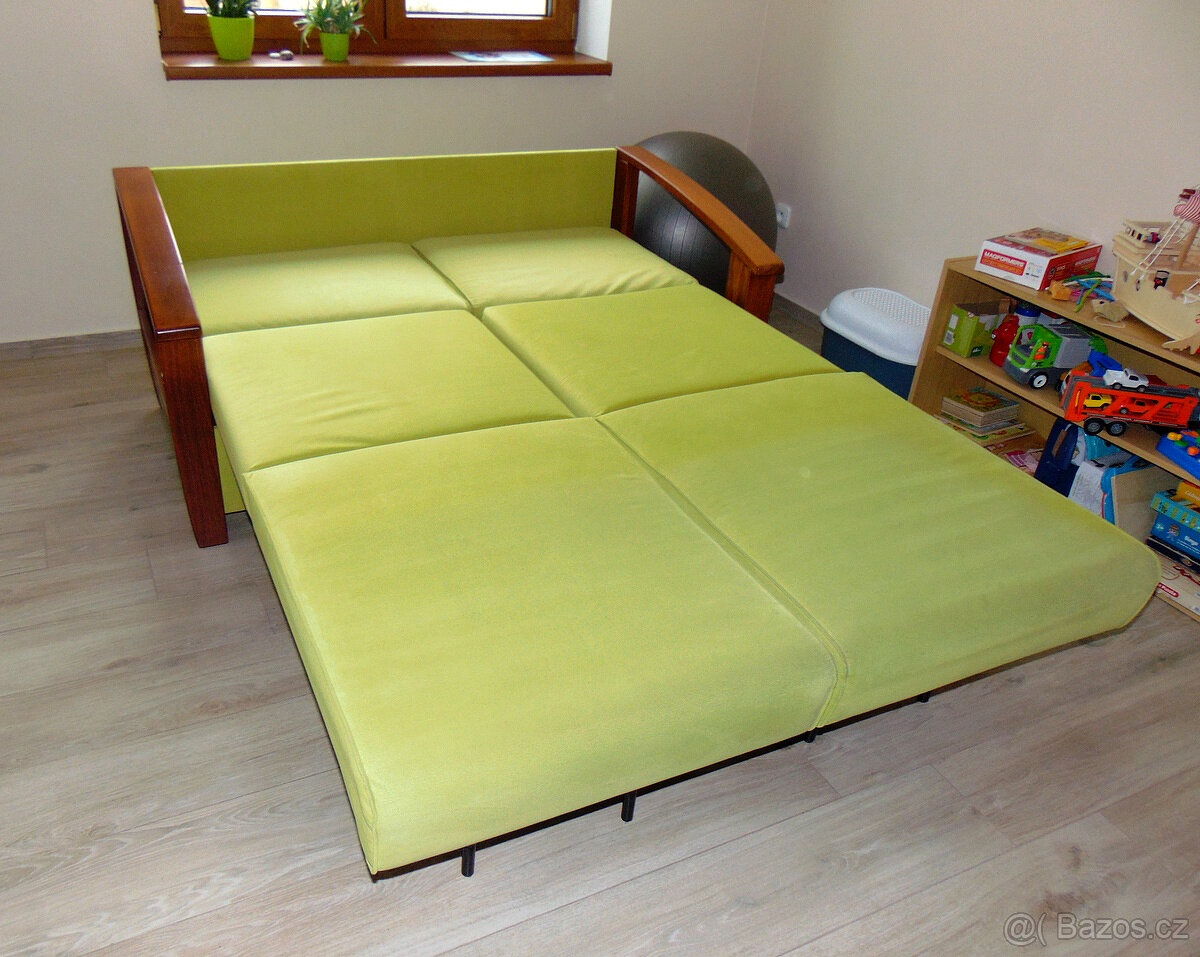 Gauč / pohovka / sedačka a 6 židlí - 3