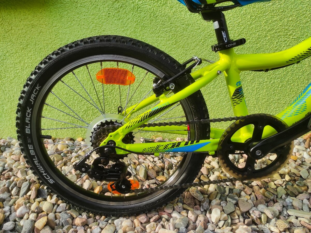 Značkové dětské kolo Rock Machine 20" (limetka) - 3