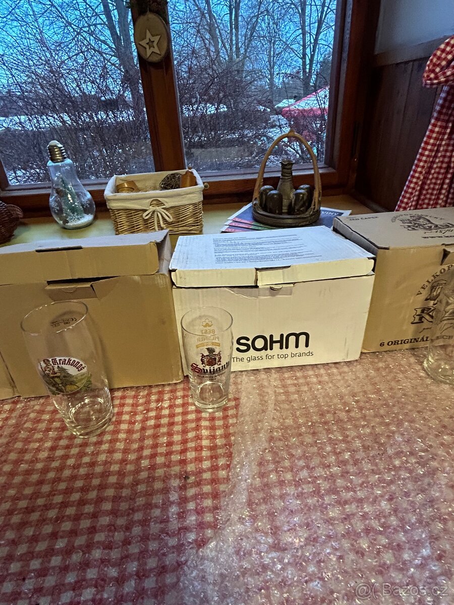 Pivní sklo nové nepoužité - 3