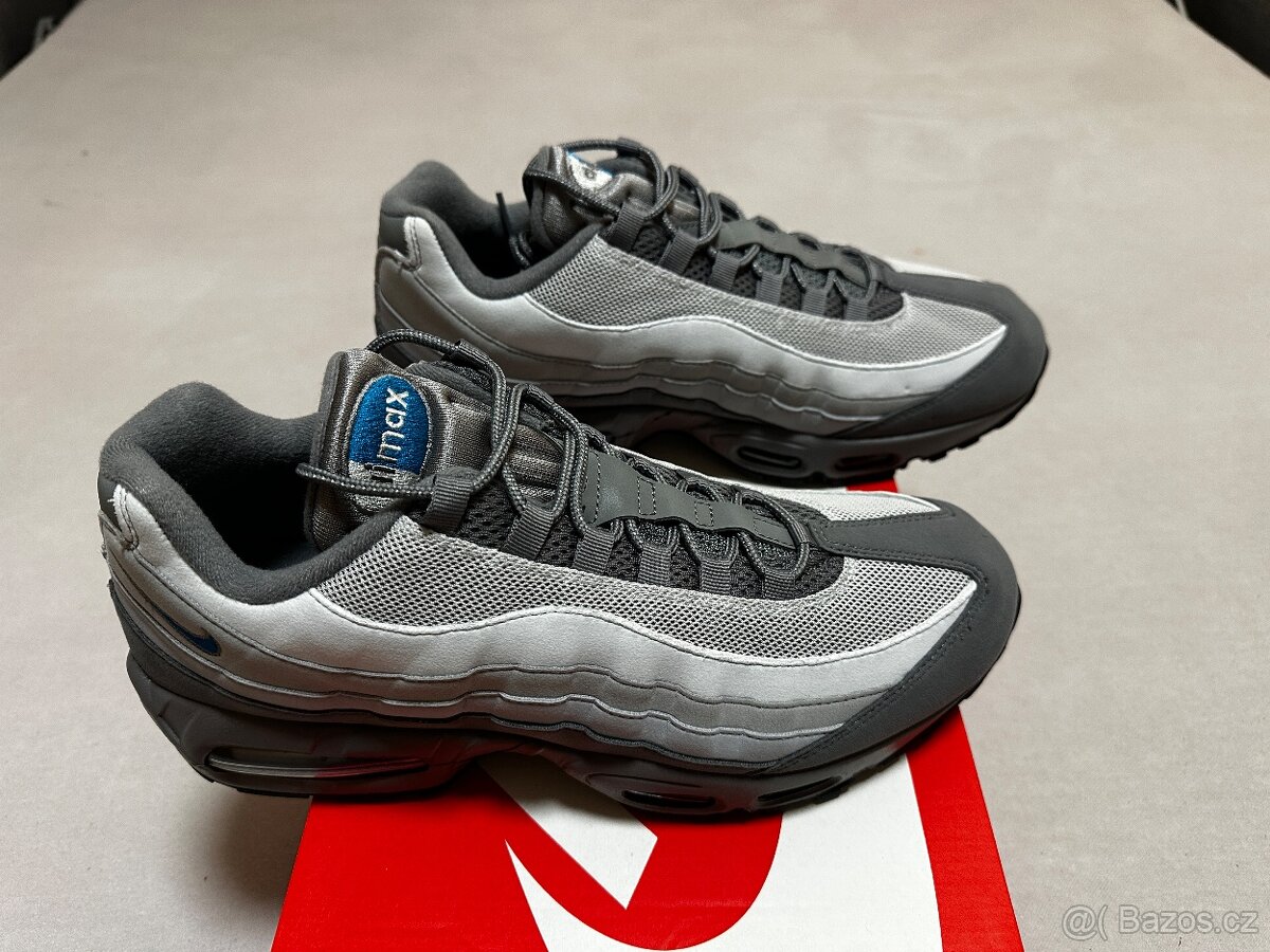 Nike Air Max 95 Big Bubble Smokey Grey/Green Abbys 46 - NOVÉ - 3