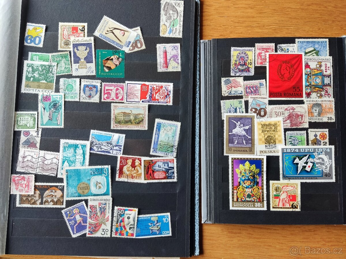 Poštovní známky viz foto dvě alba - 3