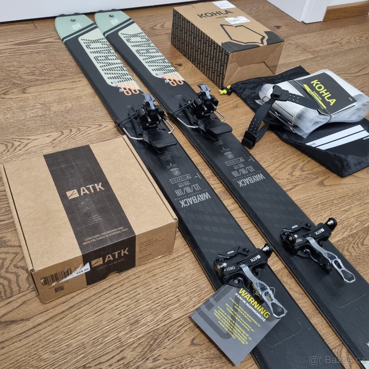 Nový skialp set K2 Wayback 88 W + viazko + pasy Kohla - 3