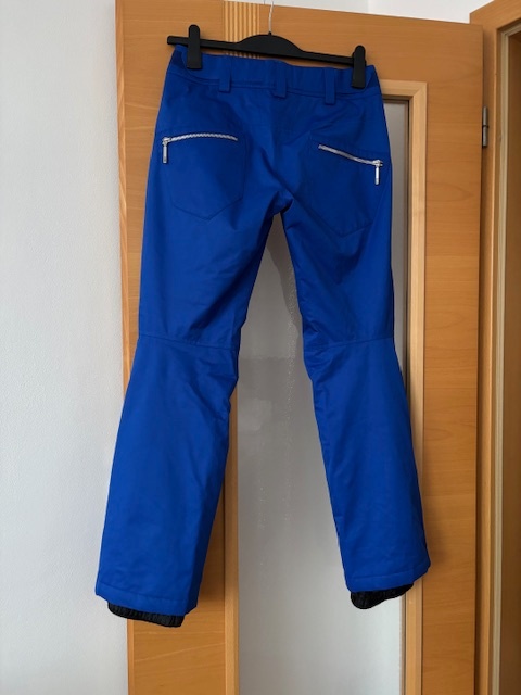 Nové dámské lyžařské kalhoty Descente modré, velikost 36 - 3