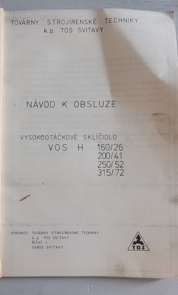 Hydraulické sklíčidlo TOS Svitavy. - 3