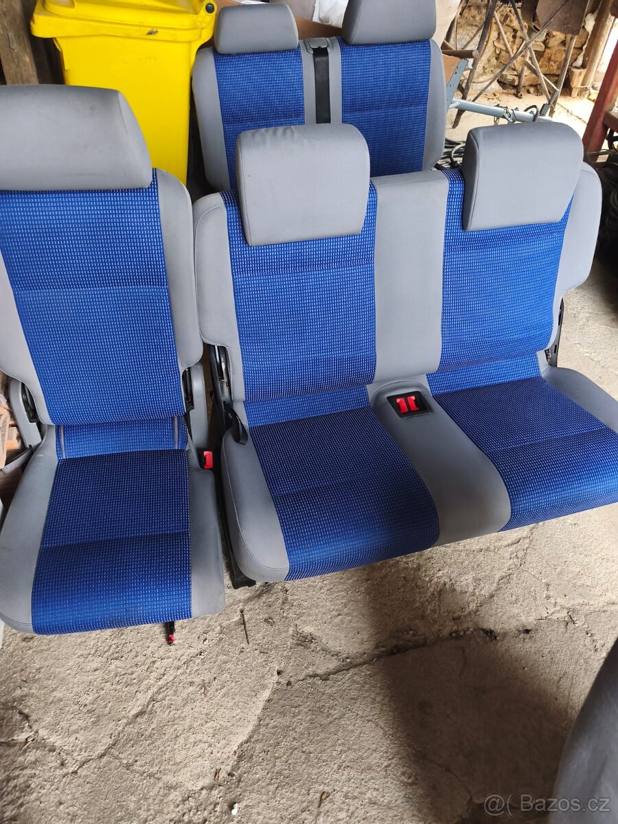 VW Caddy kompletní sedačky - 7 kusů - 3