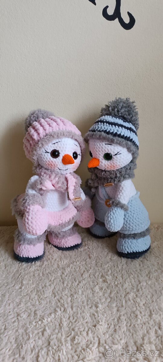Háčkovaný sněhulák - 3