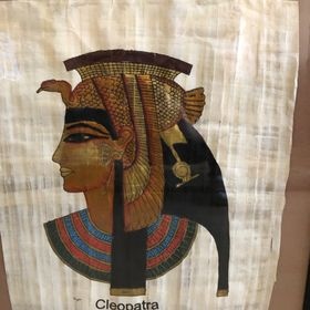 Nová zarámovaná Egyptská malba na papyrus 2 ks - 3