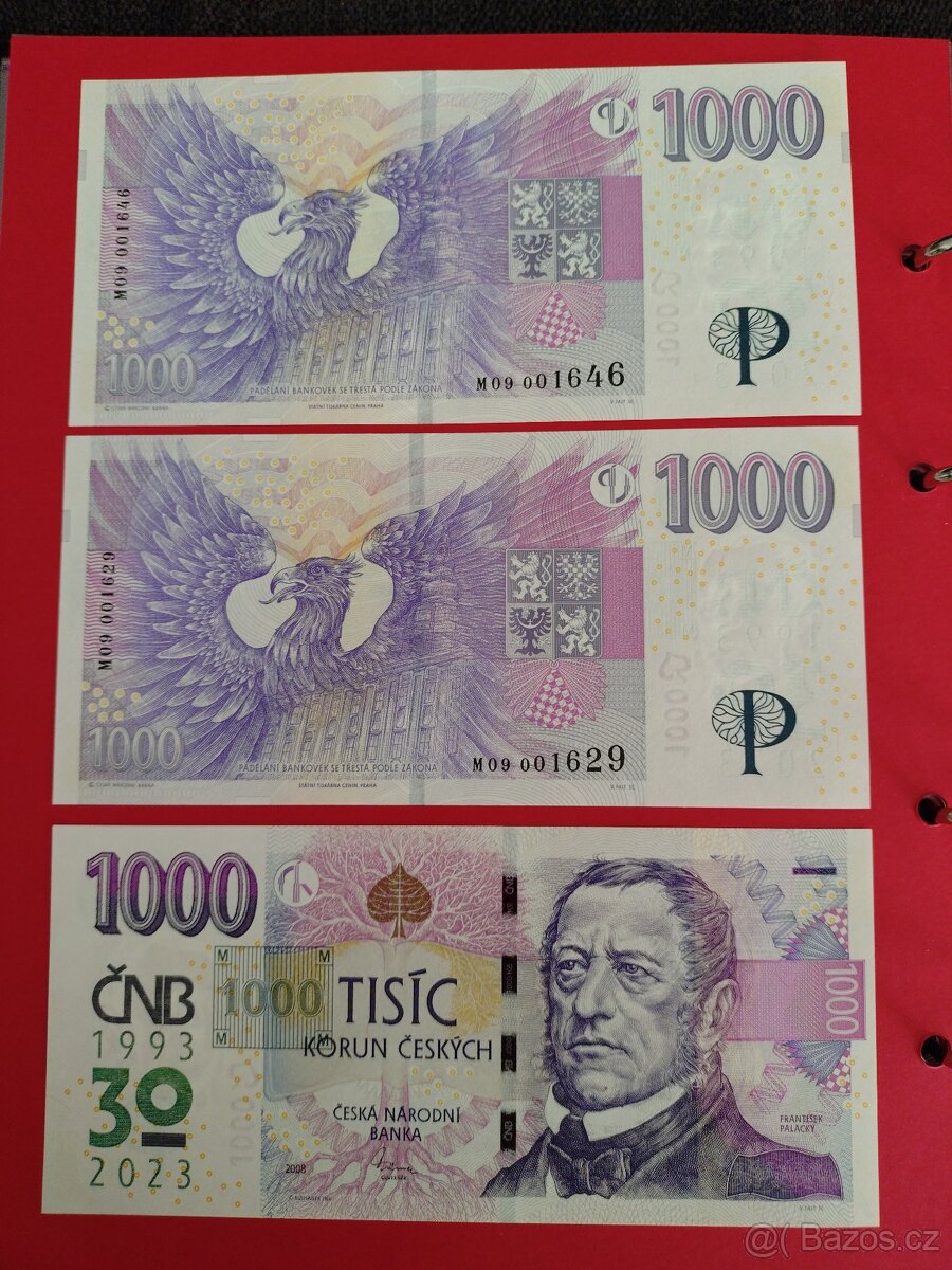 1000 kč s přitiskem - 3