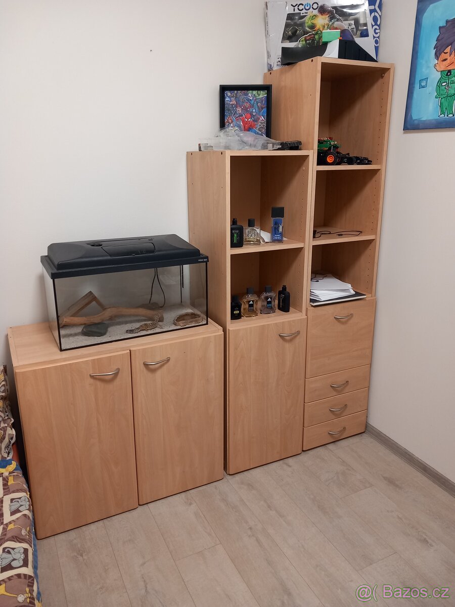 Sestava skříní + psací stůl - 3