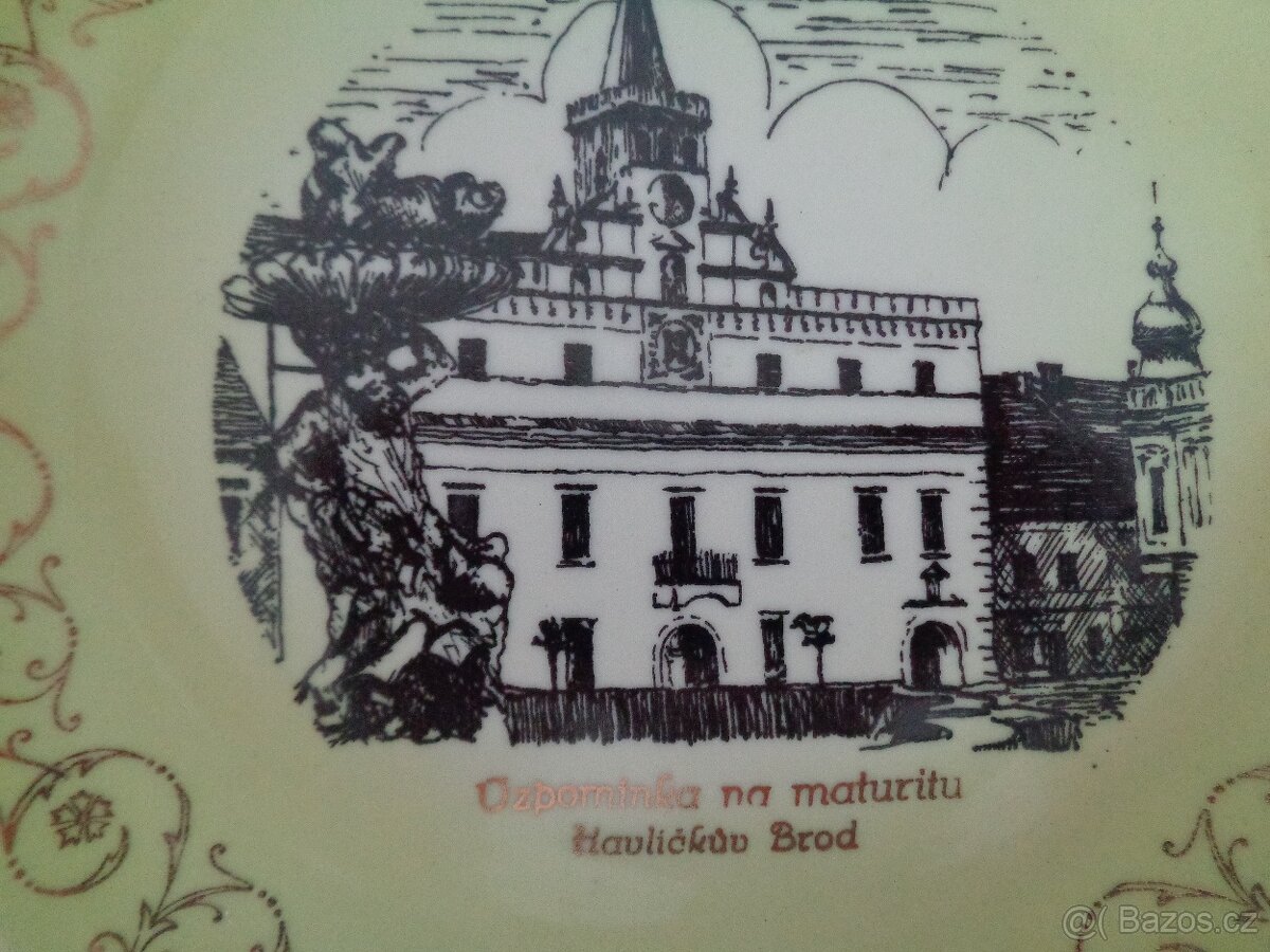 Starý památeční talířek - 3