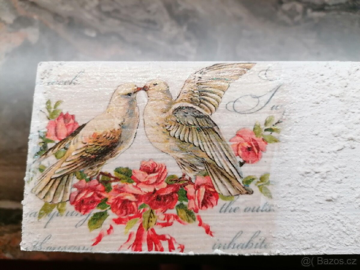 Dřevěná krabička na kapesníky - 3