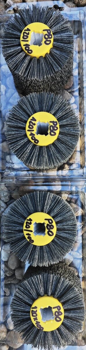 Prodám nylonový brusný kartáč 120x100, P80 - 3