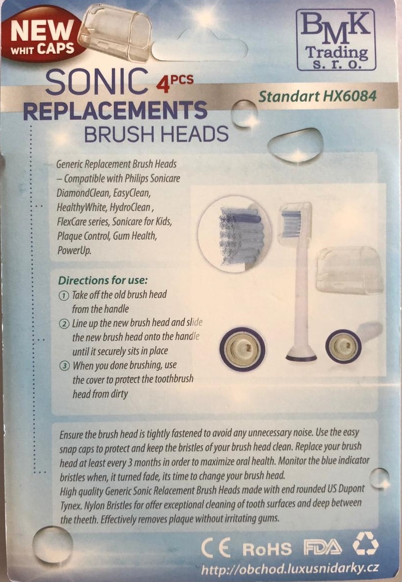 Hlavice na PHILIPS SONICARE SENSITIVE MINI -4 ks, HX6084 - 3
