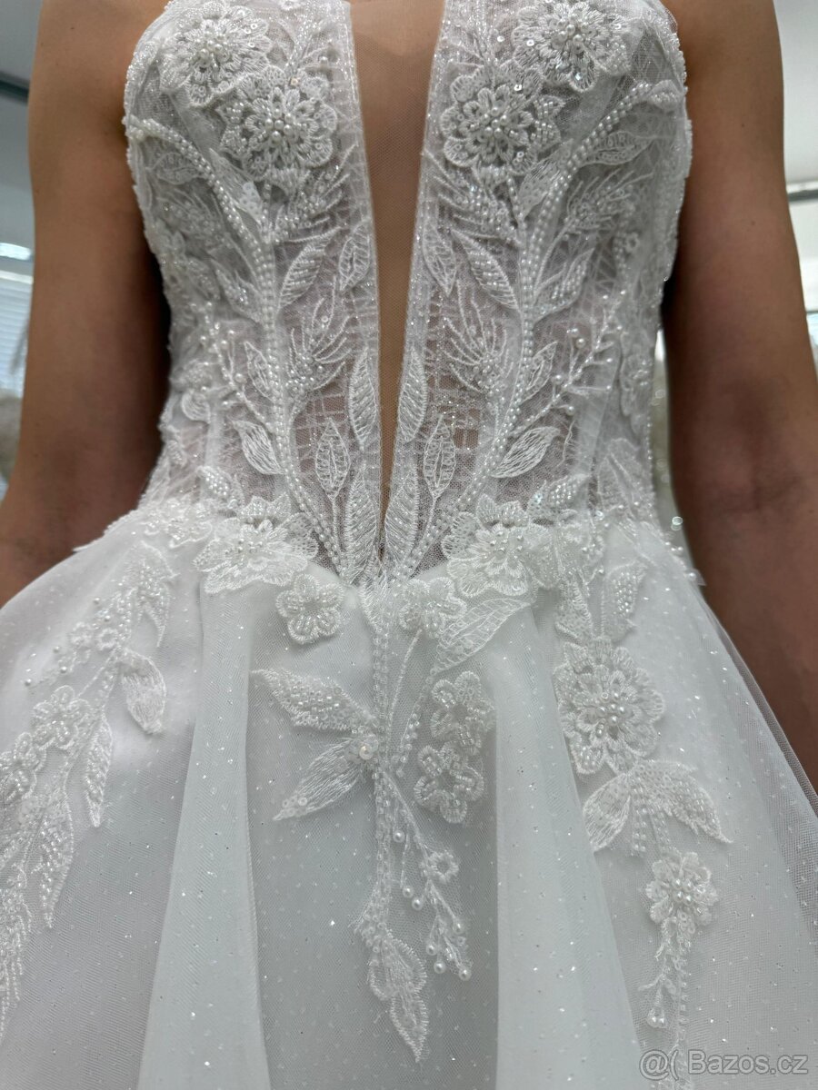 Prodám nové mini svatební šaty - 3
