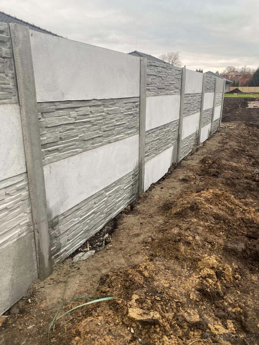 Montáže betonových plotů - 3