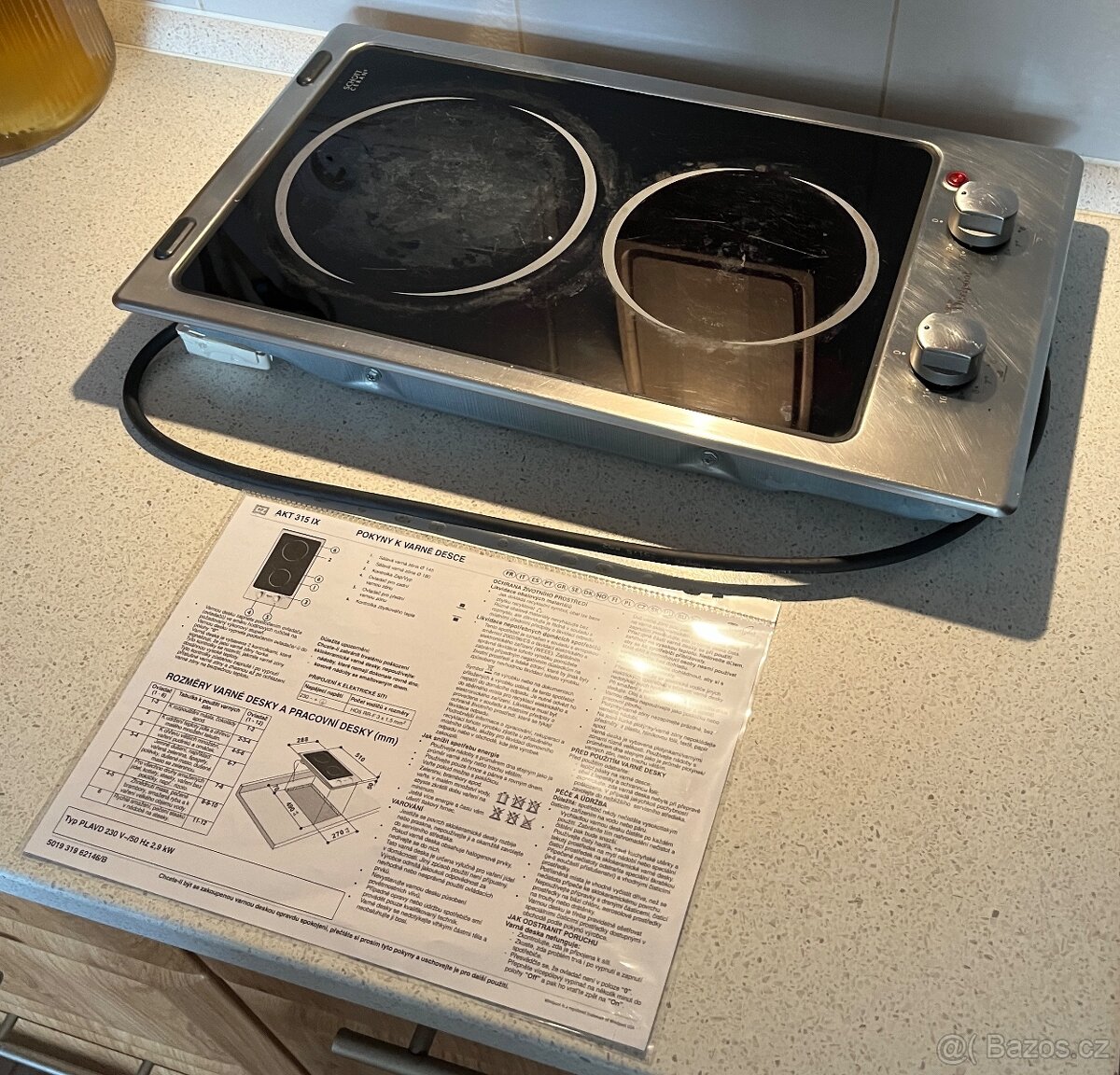 Whirlpool varna deska dvouplotynka AKT 315 IX - 3