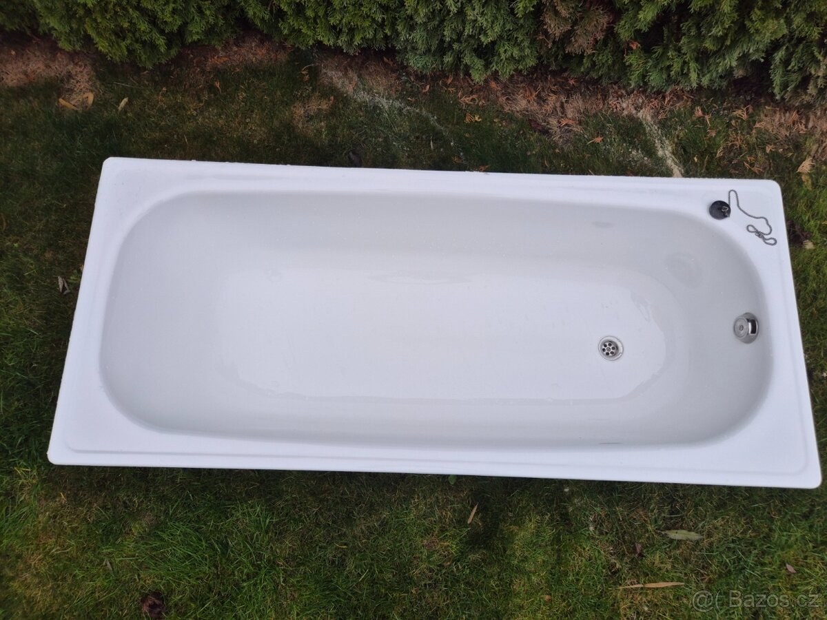 Plechová vana 160x70 s nožičkami - 3
