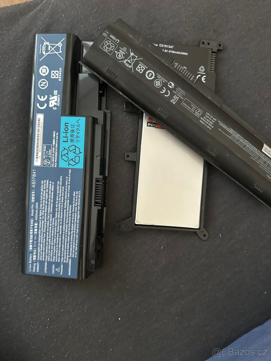 Вaterie pro notebooky Acer model AS07B41: - 3