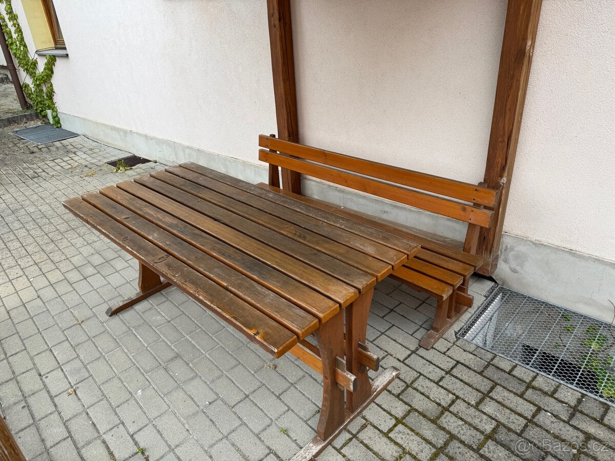 Prodam stoly a lavice, vice kusu. - 3