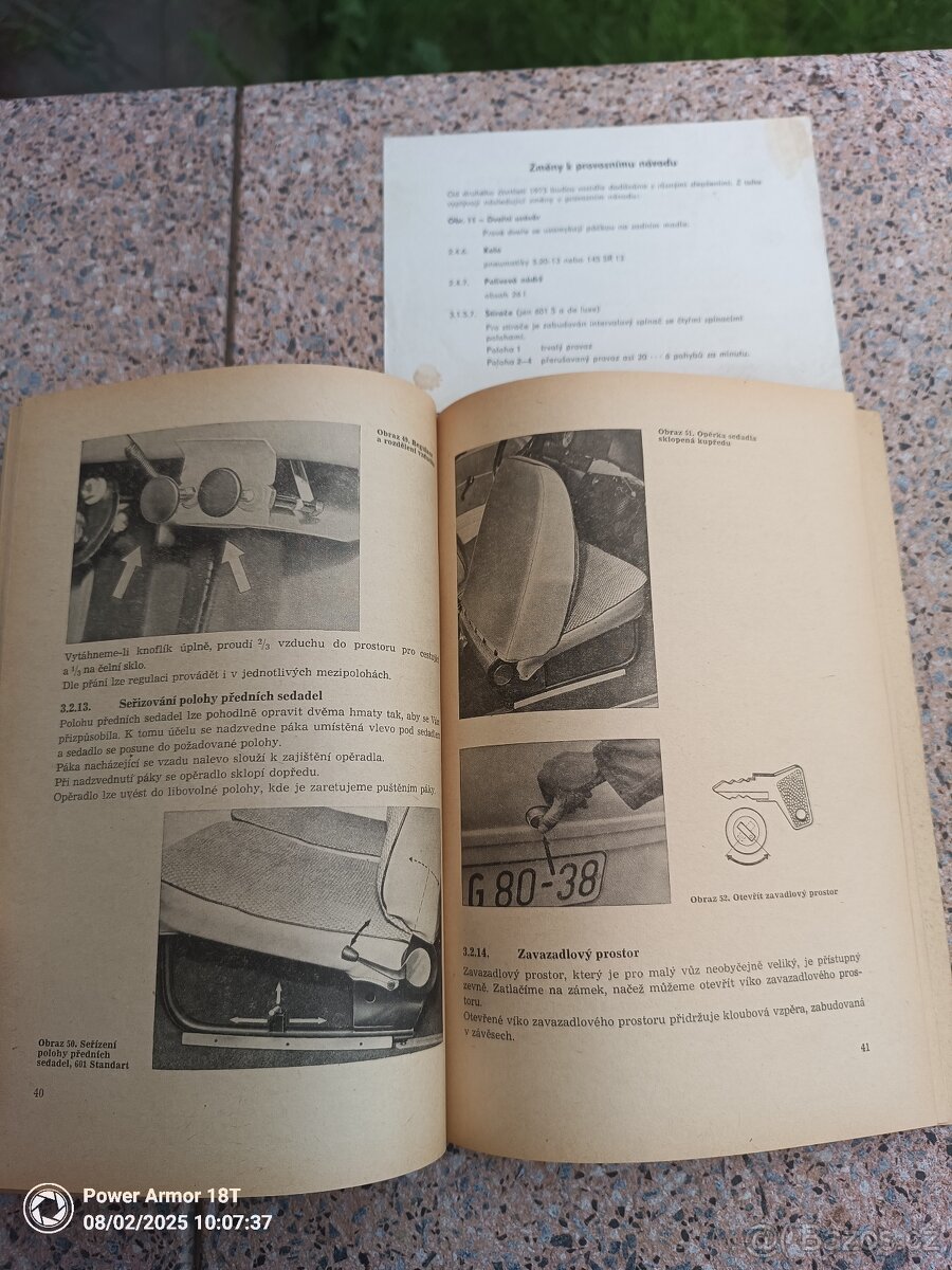 TRABANT 601 - DÍLENSKÁ PŘÍRUČKA - 3