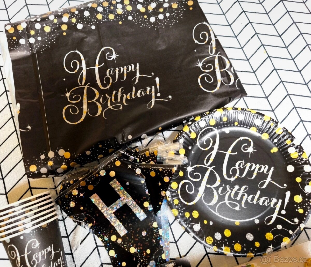 Párty sada stříbrno-zlatá - 3