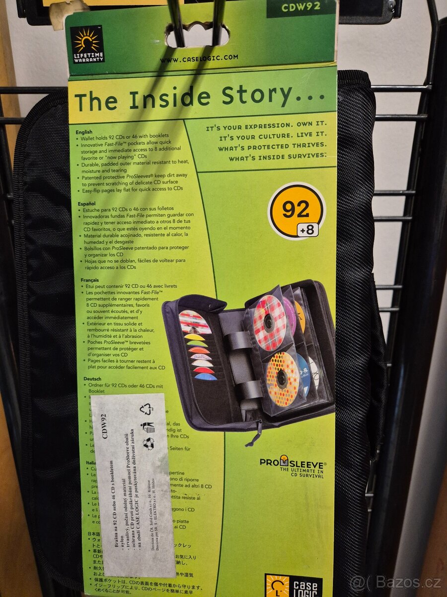 Pouzdro na 92 CD DVD Case Logic CDW92 černé - 3