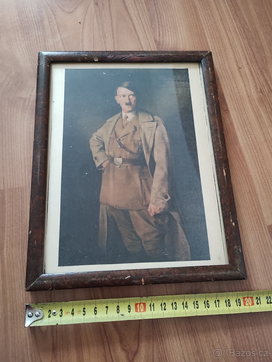 Prodám originální obraz Adolfa Hitlera nalezený na půdě - 3