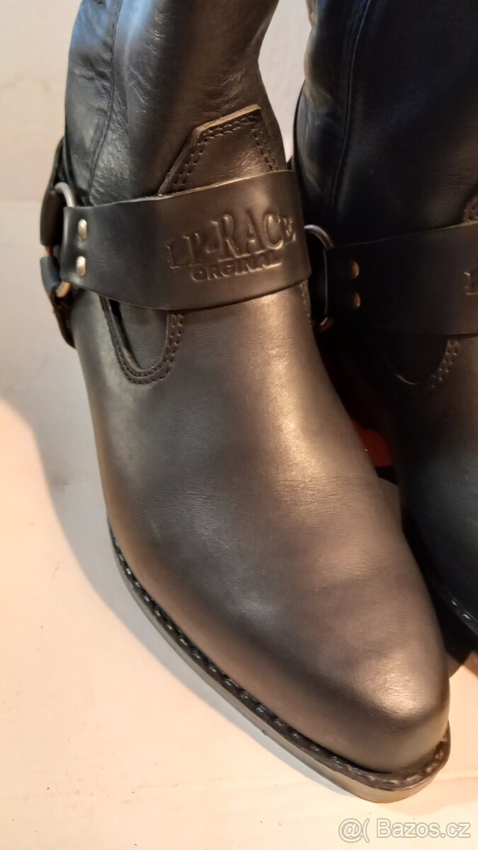 kožené moto boty dámské - choper - 3