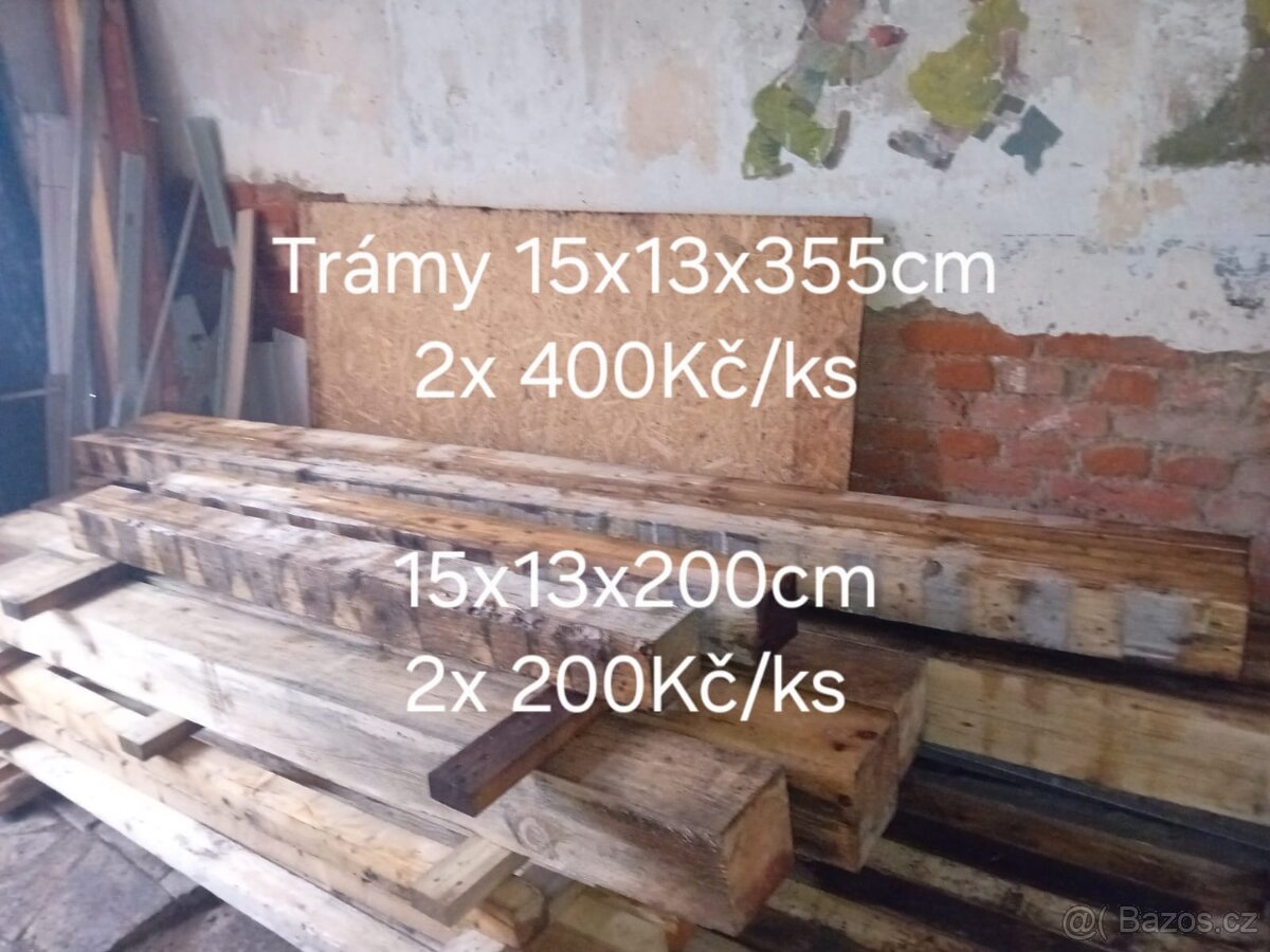 Prkna,fošny,trámy,levně - 3