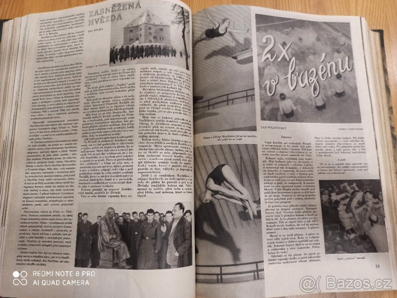 Vázané Knihy- časopis Československý Voják 1956 a 1957 kniha - 3