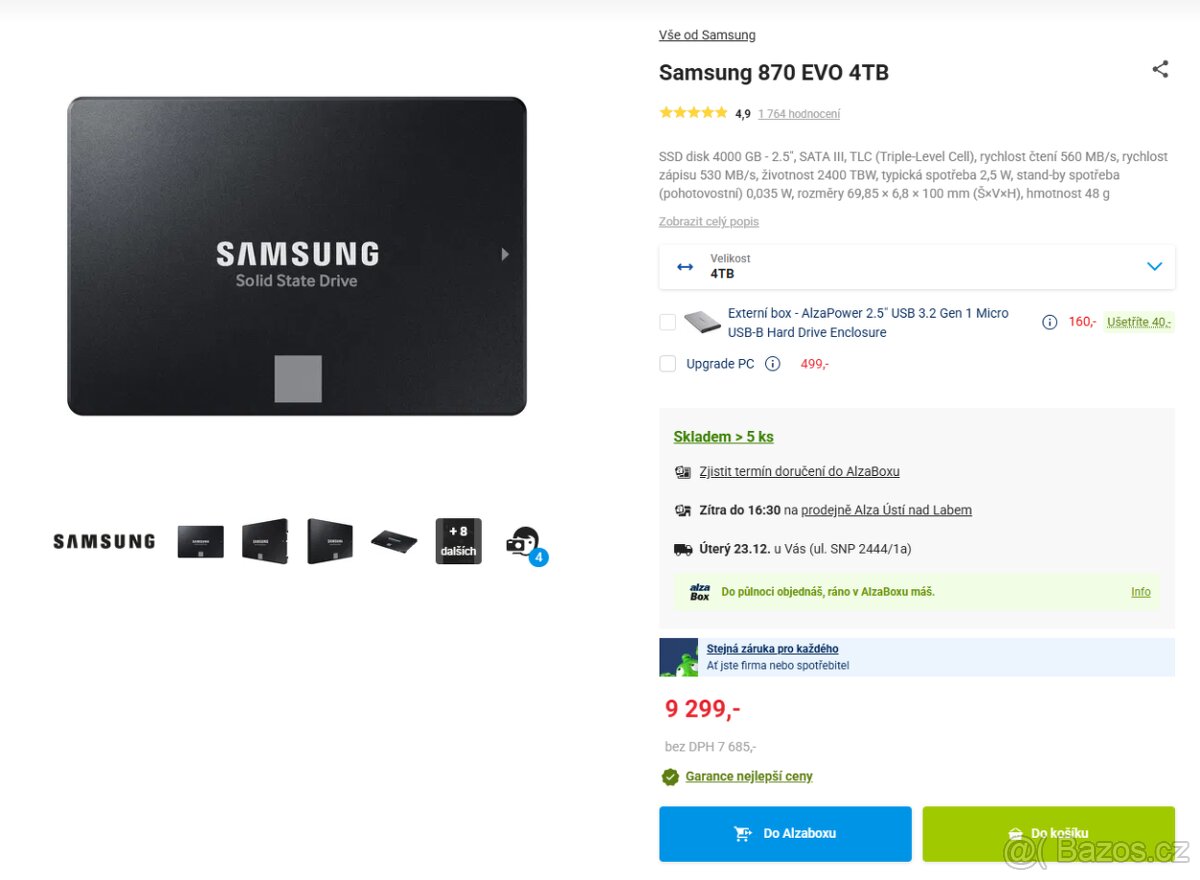 SSD SAMSUNG 4 TB(2x),HDD 1 TB(5x),HDD 4 TB(2x) - 3