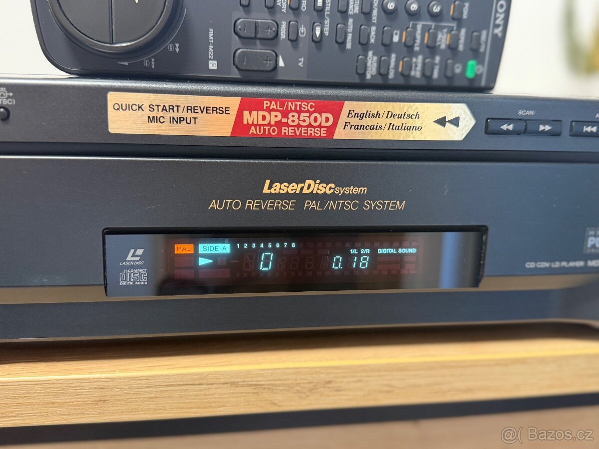 SONY MDP-850D LASERDISC CD CDV LD PŘEHRÁVAČ - 3