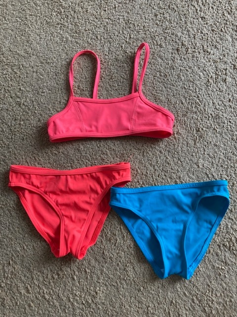 Set-dívčí plavky 3x, velikost 128-140 cm - 3