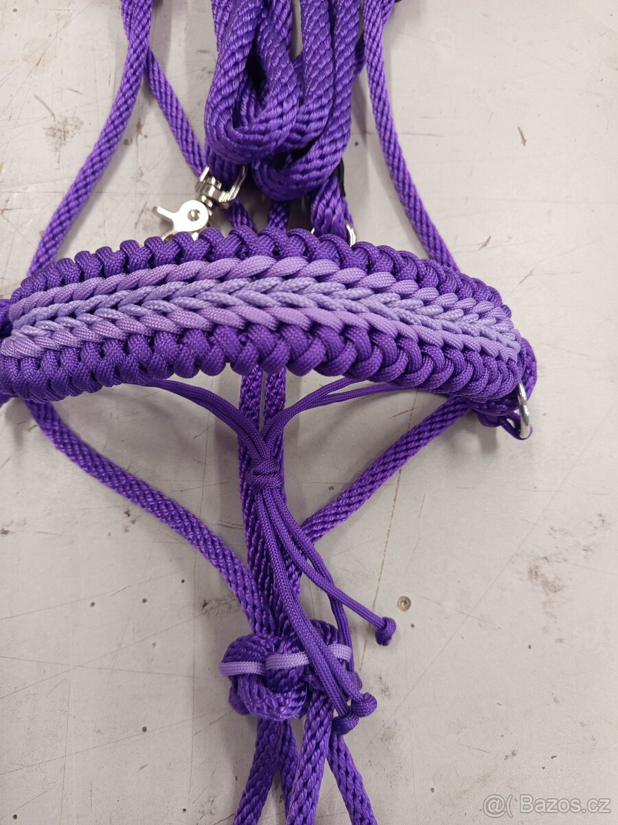 Provazova jezdecká parelka a otěže COB nové - 3