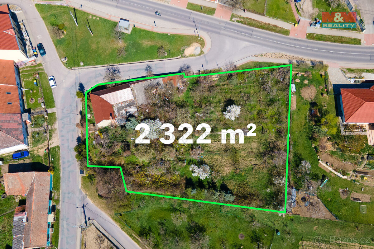 Prodej pozemku k bydlení, 2322 m², Dyje - 3