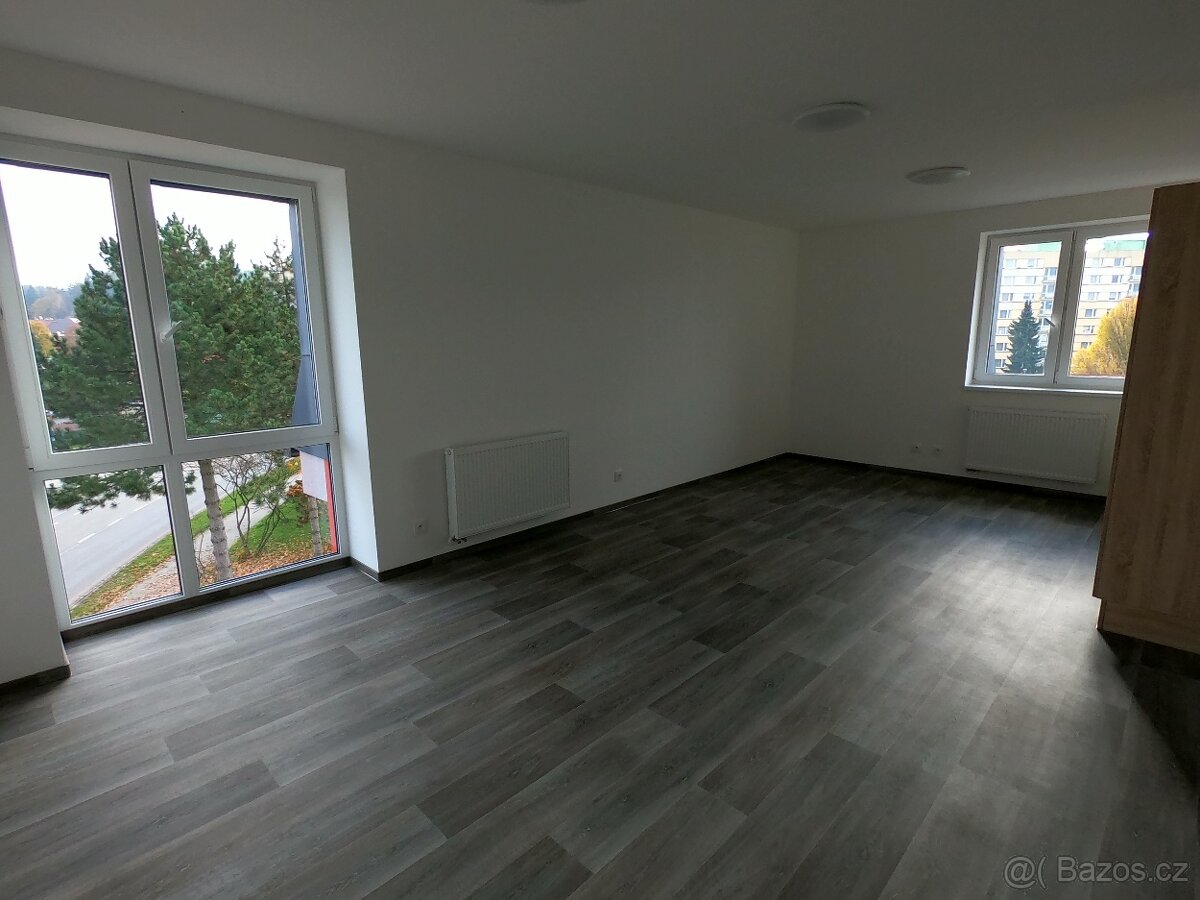 Pronájem slunného bytu 1+kk s francouzským oknem - 3