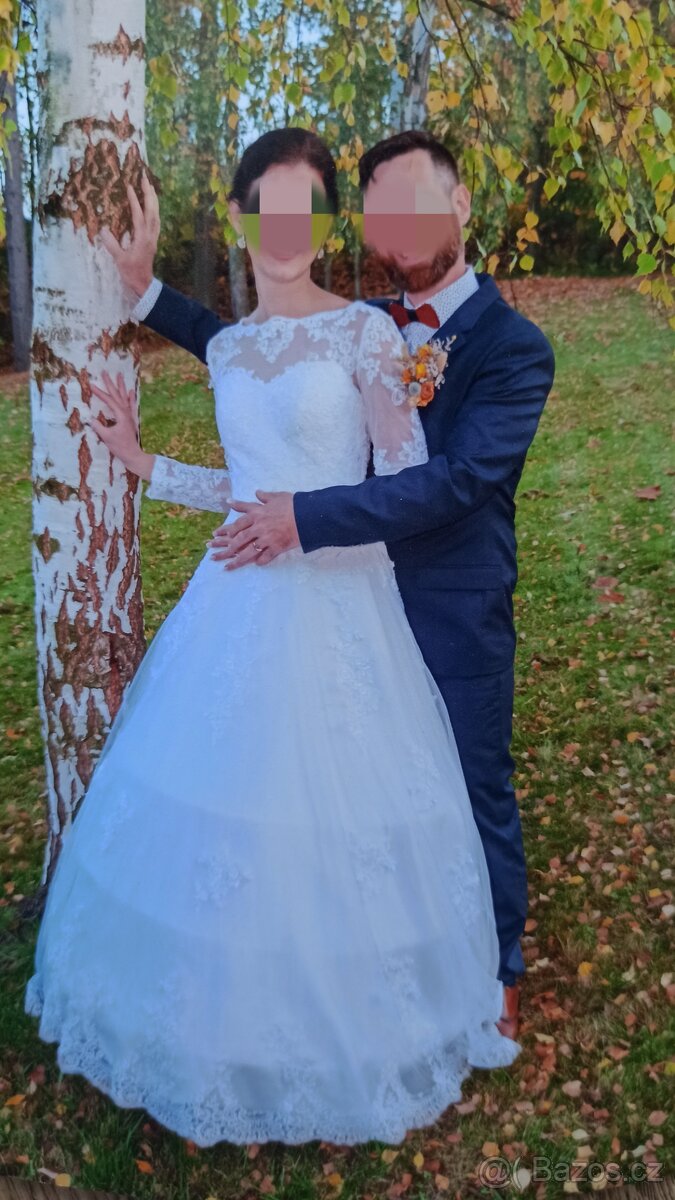 Svatební šaty vel 38 - 3