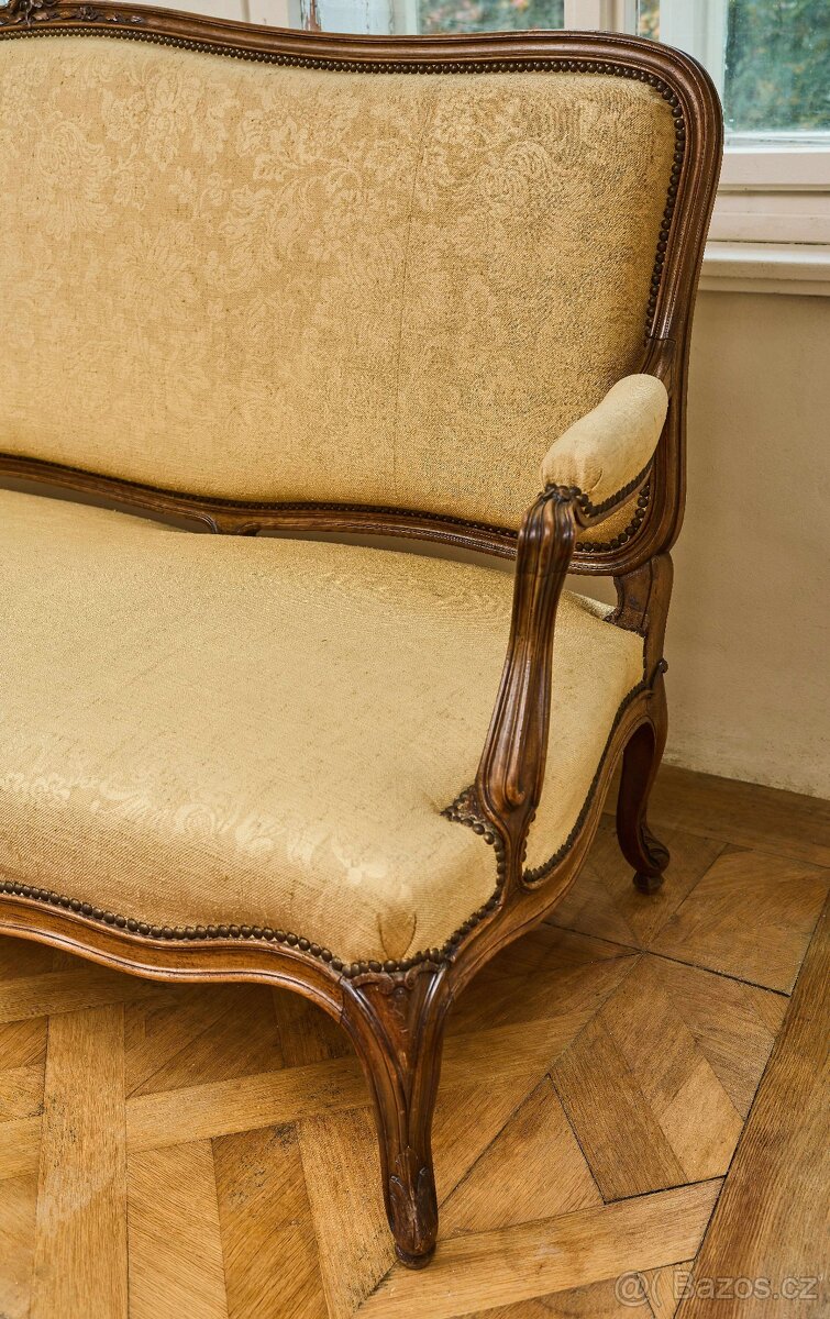 Velká starožitná sofa Ludvík XV - 3