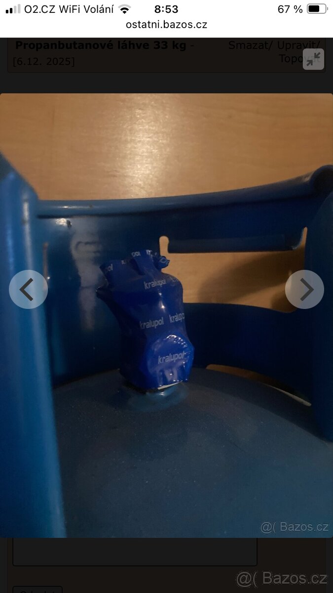 Propanbutanové lahve 33 kg - 3