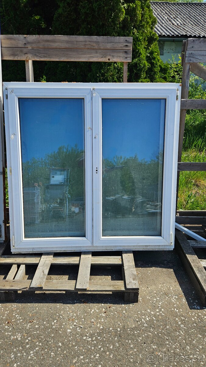 Okno PVC - 1490x1460 mm - STARŠÍ - 4 KS - 3