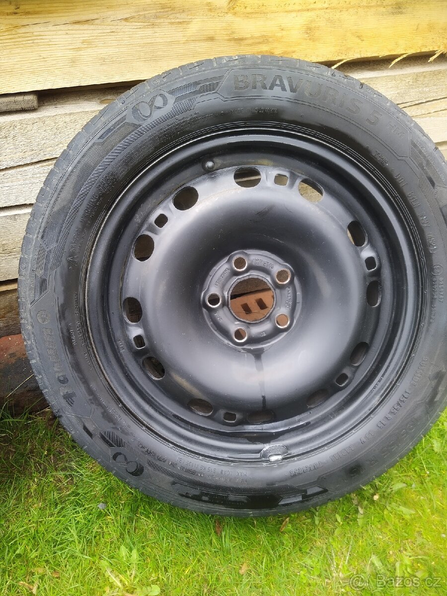 Letni pneu sada 195/55 r15, rafky 5x100 - 3