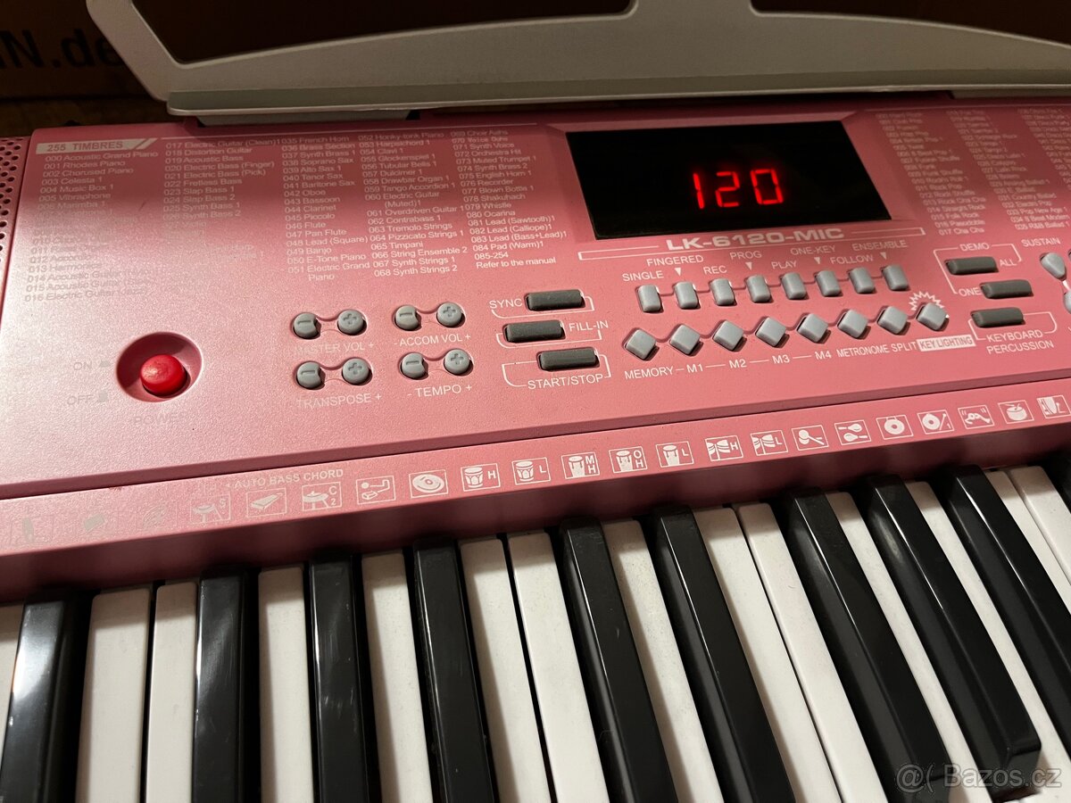 Klávesy McGrey růžově - nové - 3