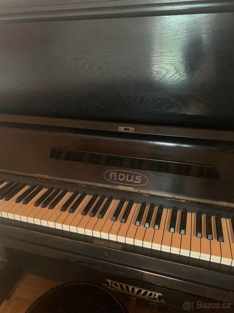 Pianino Rous – černý mat, 20. století - 3