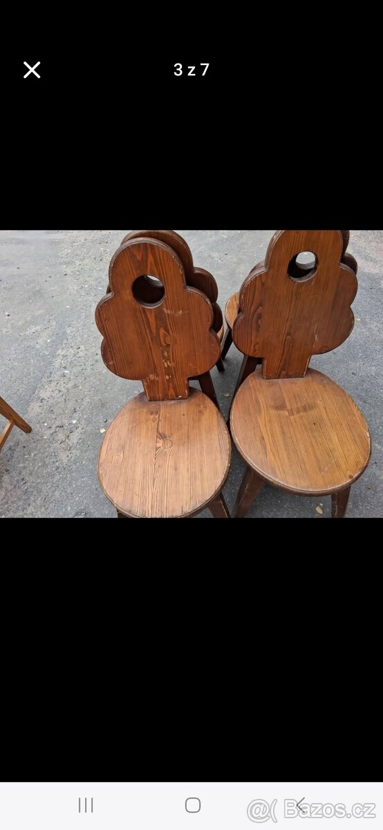 Prodam dreveny stul+6 zidli - 3