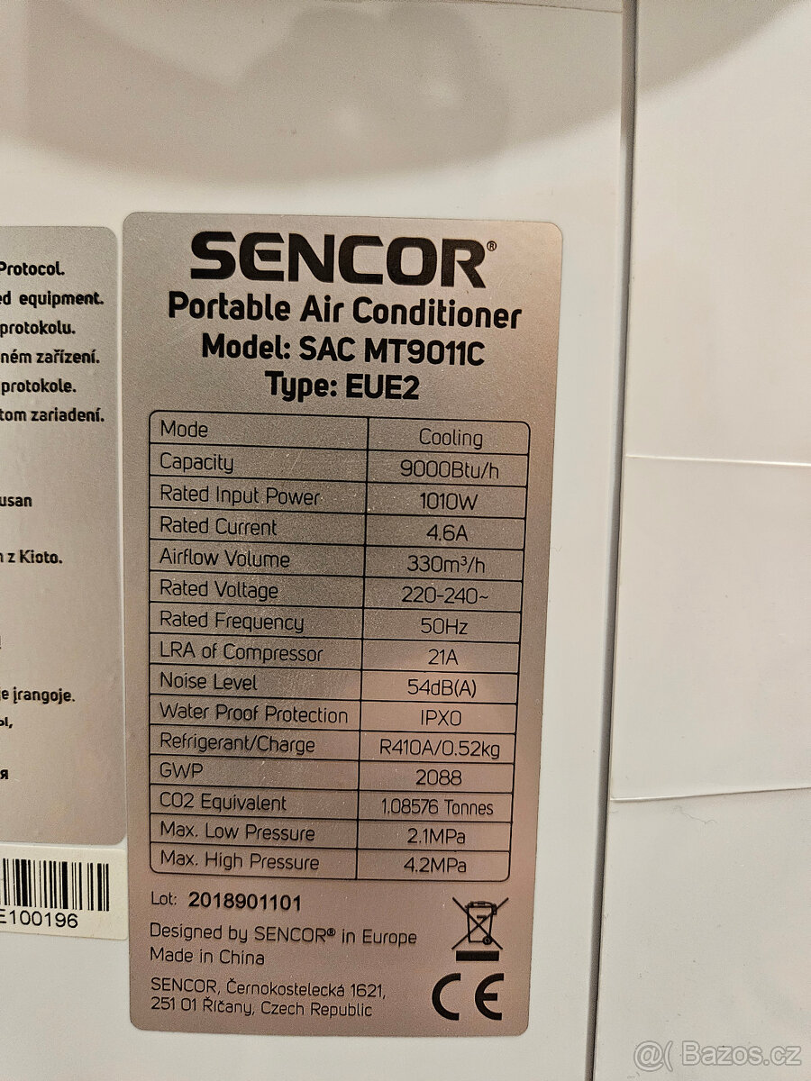 Klimatizace Sencor SAC MT9011C - 3