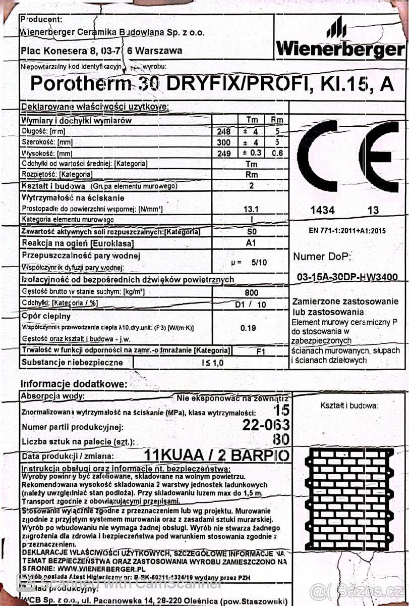 Porotherm 30 Profi, P15 - 3