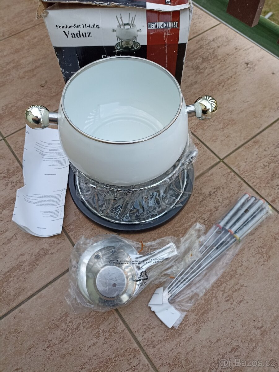 fondue set - kovová nádoba a příslušenství nezer - 3