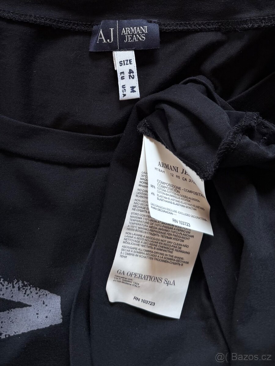 Nové triko zn.Armani Jeans tričko - 3