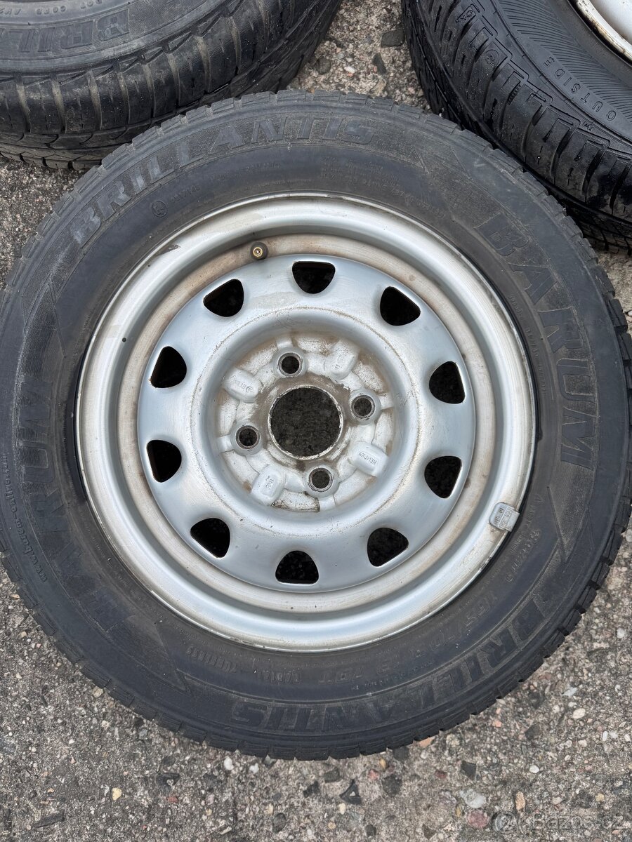 5× kola 165/70 R13 – ocelové disky - 3